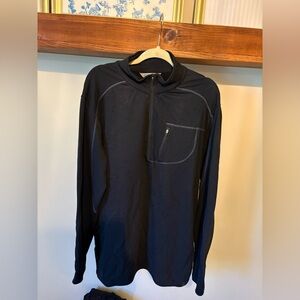 TASC Men's Black Half-Zip Pullover
